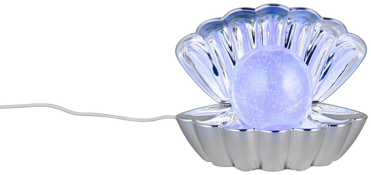 LED-Dekoleuchte Shelly - Chromfarben, Basics, Kunststoff/Metall (17,5/14,5/12,5cm) - Luca Bessoni