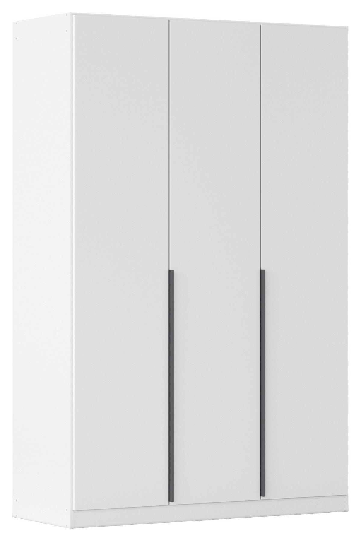 Drehtürenschrank Alabama Weiß B: 136 Cm - Dunkelgrau/Weiß, MODERN, Holzwerkstoff (136/229/54cm) - Rauch Möbel