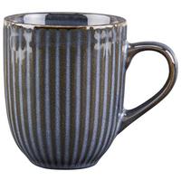 Kaffeebecher Steinzeug 220 ml Farbverlauf/Dunkelblau Danica - Dunkelblau, ROMANTIK / LANDHAUS, Keramik (7.3/8.9cm) - James Wood