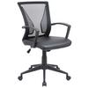 Drehstuhl Offilo Pu - Schwarz, KONVENTIONELL, Kunststoff/Metall (48/92/46cm)