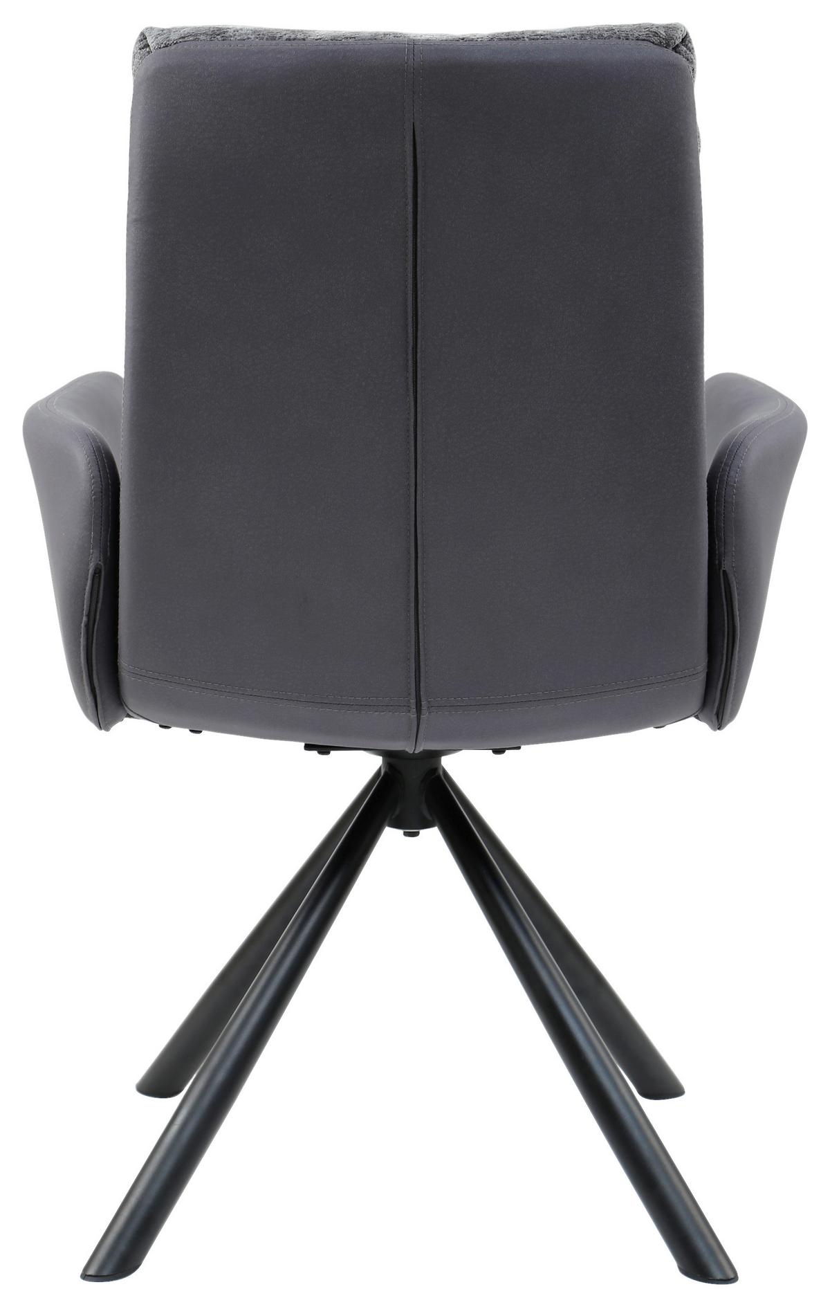 Karosszék Andreas Giga-S - fekete/szürke, Konventionell, textil/fa (60/93/65cm)