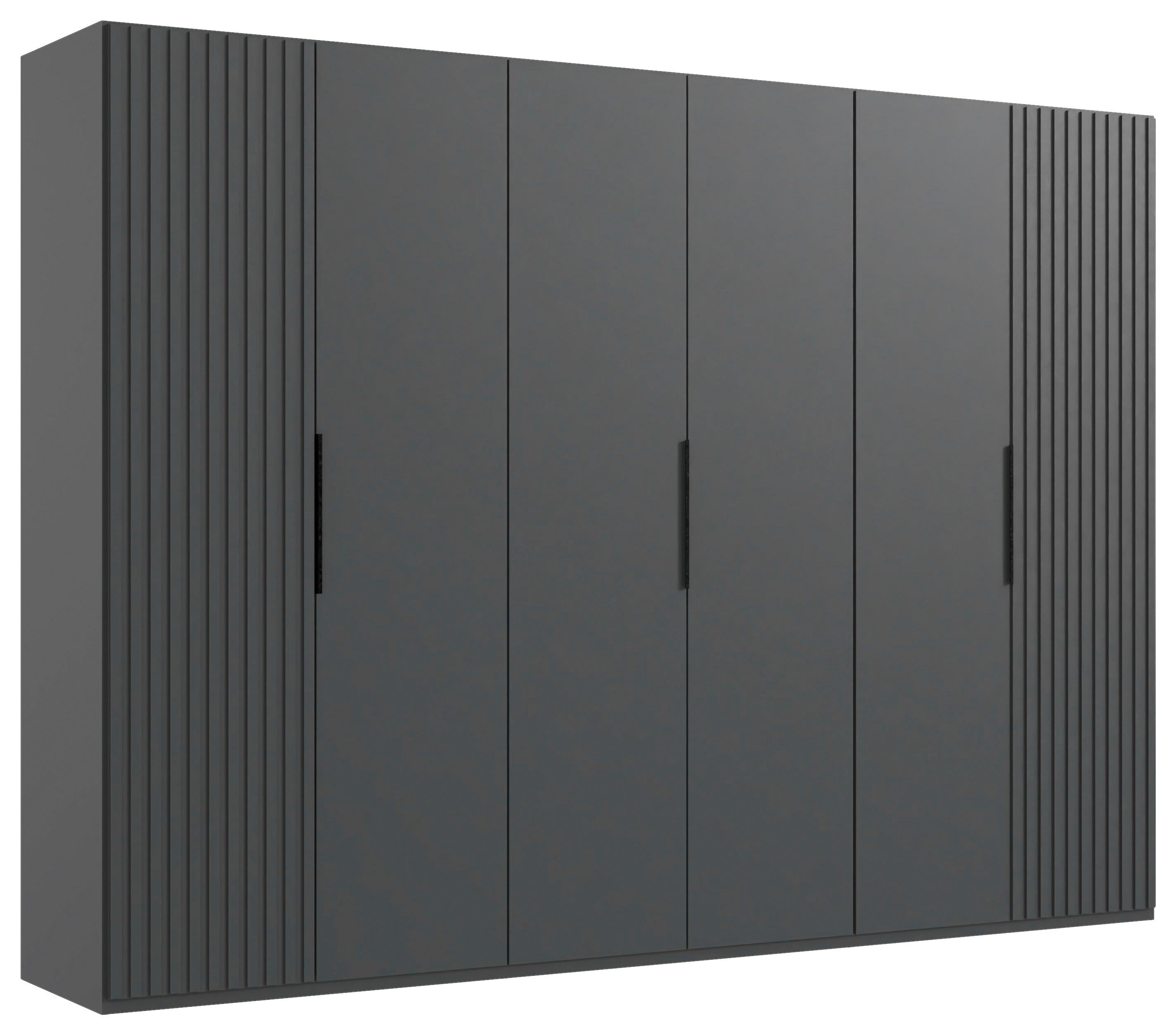 Drehtürenschrank Andorra Graphitfarben B: 300 cm - Graphitfarben, MODERN, Holzwerkstoff (300/216/58cm) - MID.YOU