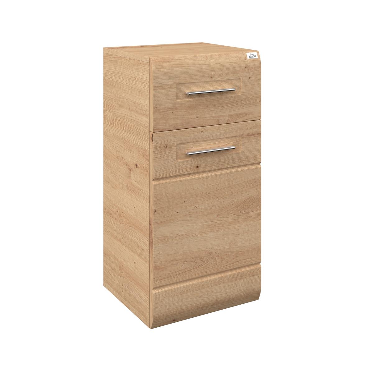 Unterschrank mit Soft-Close Avensis B: 35 cm, Eiche Dekor - Eichefarben, MODERN, Holzwerkstoff (35/72/33cm) - Luca Bessoni