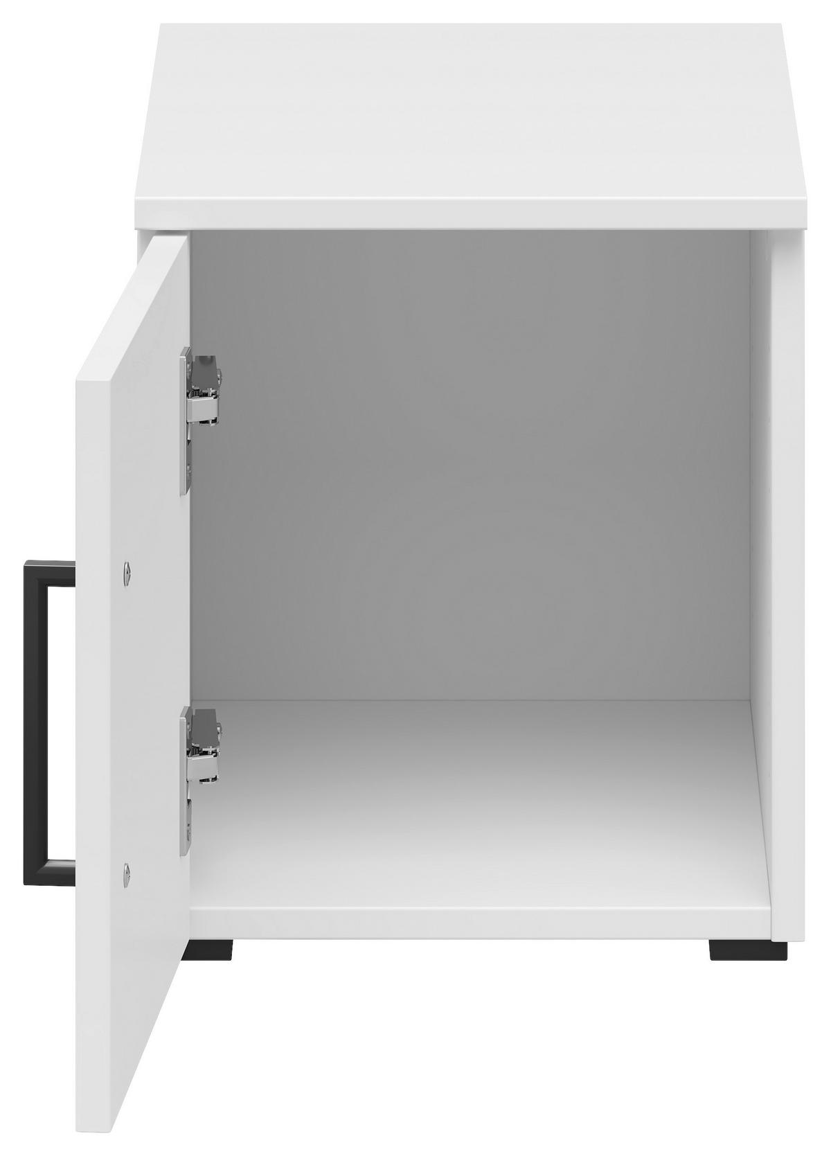 Nadstavec na skriňu MULTISTAURAUM š: 30cm - čierna/biela, Modern, kompozitné drevo/plast (30/35/40cm)