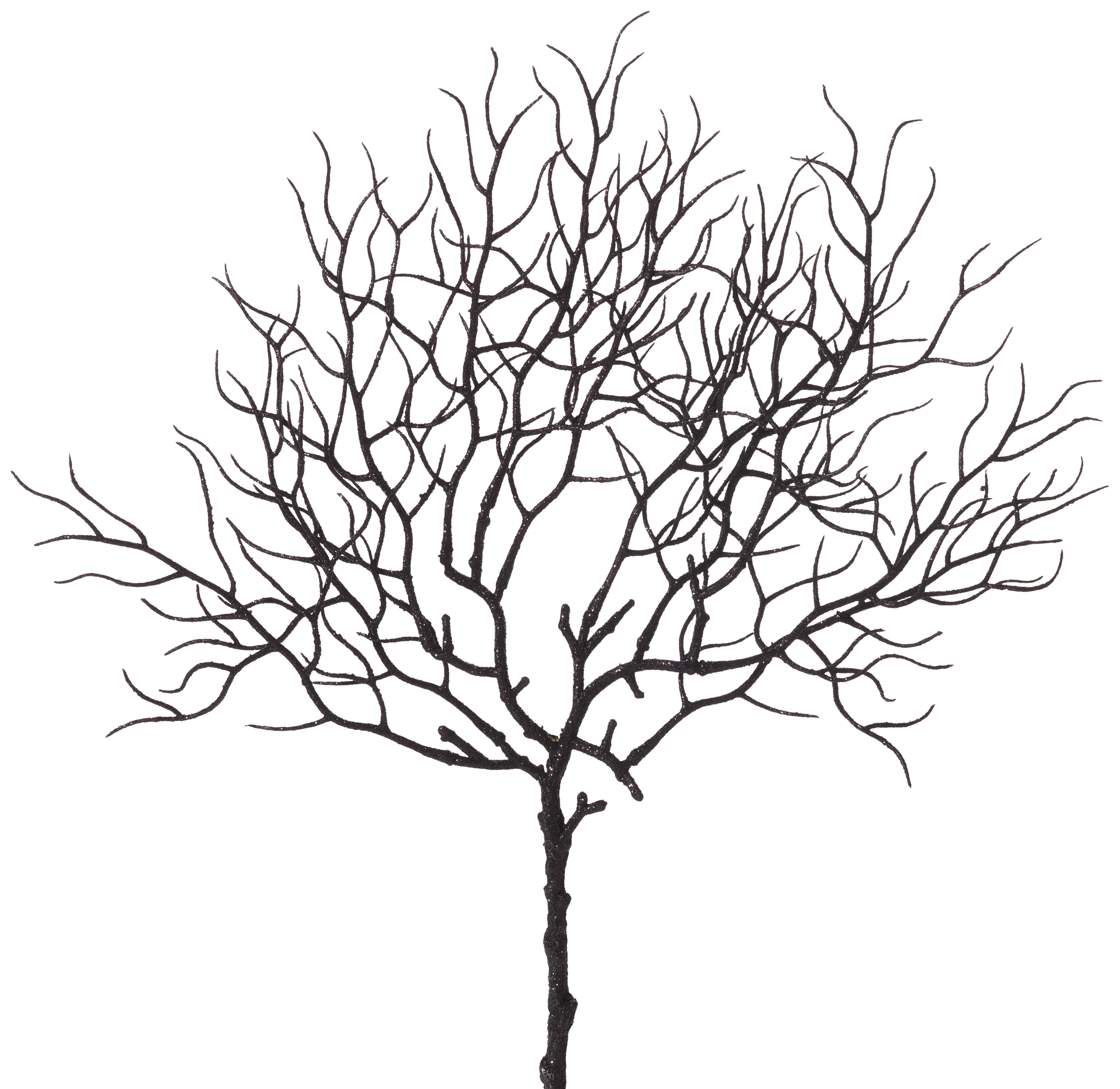 Kunstpflanze Corallenzweig H: 44 cm Radomir - Schwarz, Basics, Kunststoff (44cm)