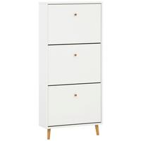 Schuhkipper Bjarne, Weiß B: 59,8 Cm - Weiß, Design, Holzwerkstoff (59,8/131/19,55cm) - MID.YOU