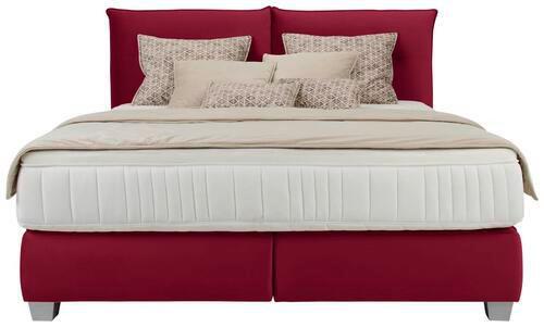 Posteľ boxspring Fog 160x200cm,červená - strieborná/červená, textil/plast (160/200cm) - Premium Living