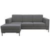 Ecksofa Looks Vii - Schwarz/Grau, Design, Textil (214/146cm) - LOOKS by W.Joop