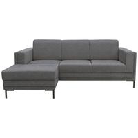 Ecksofa Looks Vii - Schwarz/Grau, Design, Textil (214/146cm) - LOOKS by W.Joop
