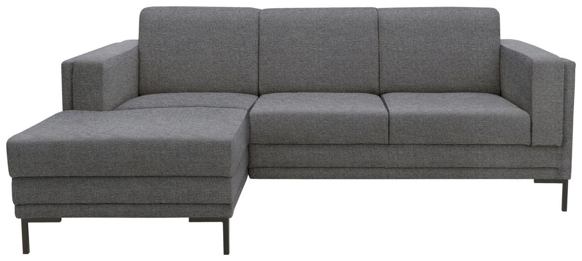 Ecksofa Looks Vii - Schwarz/Grau, Design, Textil (214/146cm) - LOOKS by W.Joop