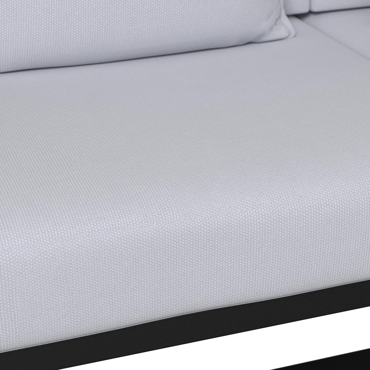 TERASOVÁ SEDACIA SÚPRAVA FABRIZIA - sivá, Modern, kov/drevo - Bessagi Garden