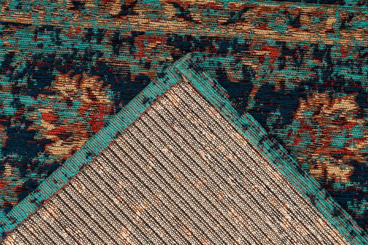 TEPPICH Blau, Mutlicolor - Blau/Multicolor, KONVENTIONELL, Textil (80/150cm) - Kayoom