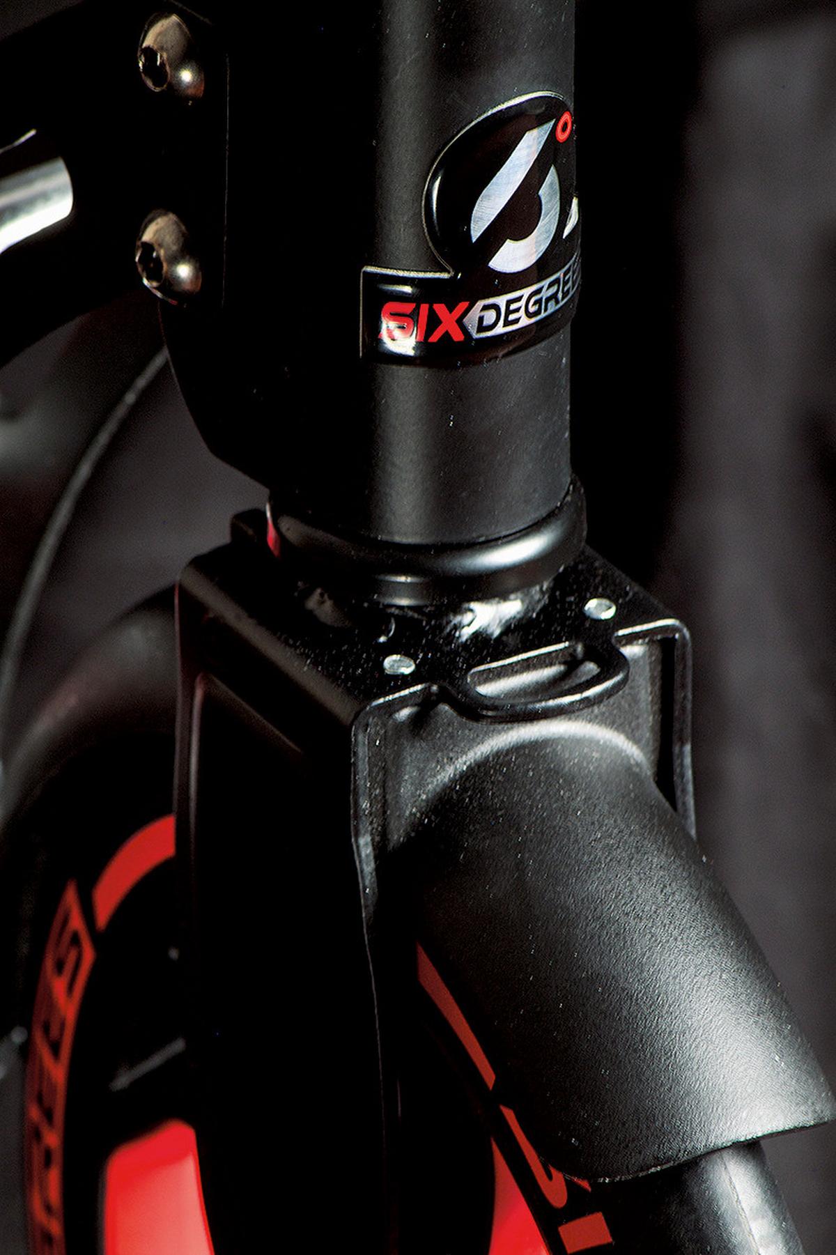 Scooter Six Degrees 513 Rot/ Schwarz Ø 230/215 Mm, Klappbar - Rot/Schwarz, Basics, Metall (93,5/34,5/105,5cm)