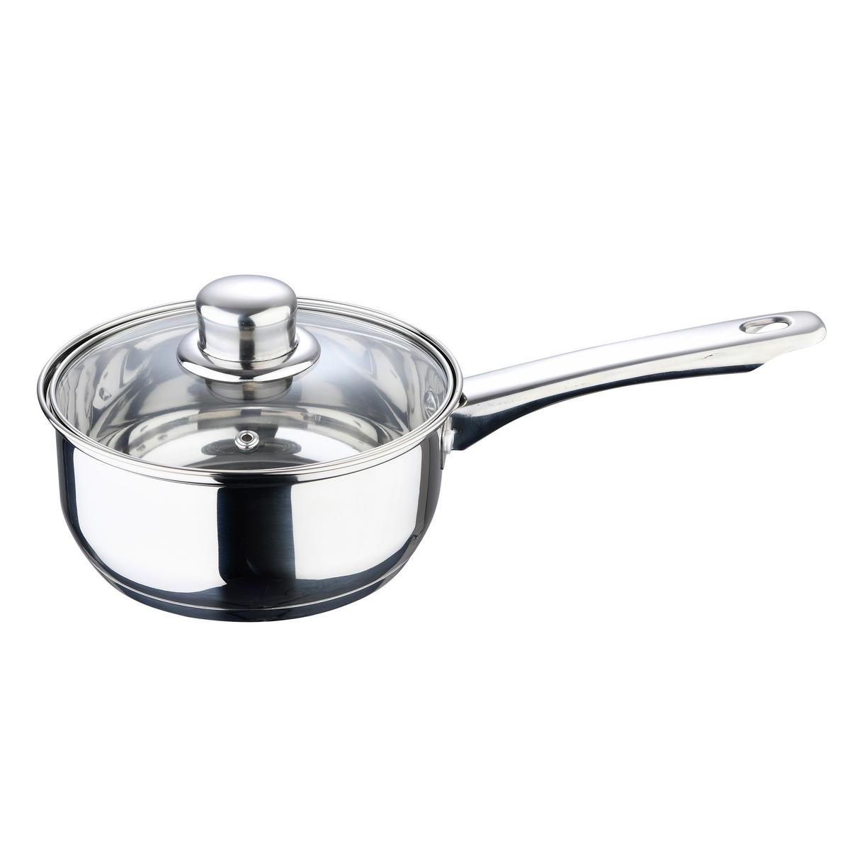 Kochtopfset Edelstahl 9-Teilig - Edelstahlfarben/Transparent, Basics, Metall (27,5/48,5/20,5cm)