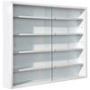 Hängevitrine Compilati B: 80cm Weiß Mit Sicherheitsglas - Weiß, KONVENTIONELL, Glas/Holzwerkstoff (80/60/9,5cm) - MID.YOU