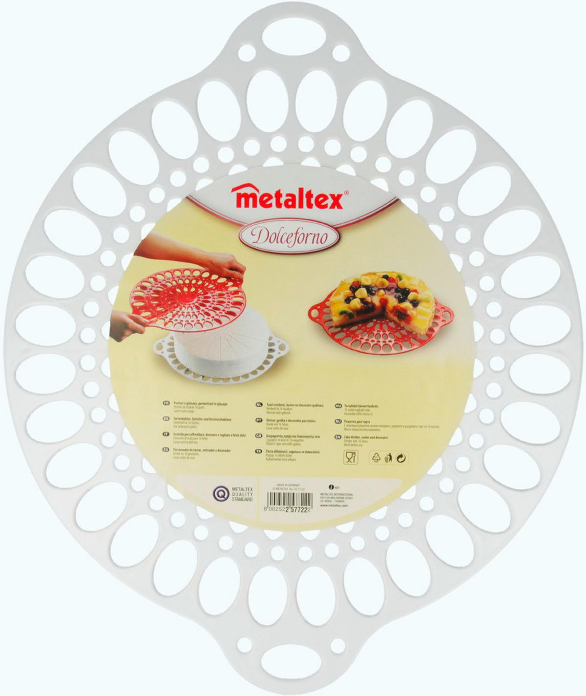 Tortarács Dolceforno - műanyag (32/32/0,12cm) - Metaltex