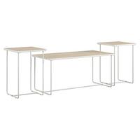 Couchtisch Dante Naturfarben/Weiß 57 cm - Naturfarben/Weiß, Design, Holzwerkstoff/Metall (99/57/49cm) - MID.YOU
