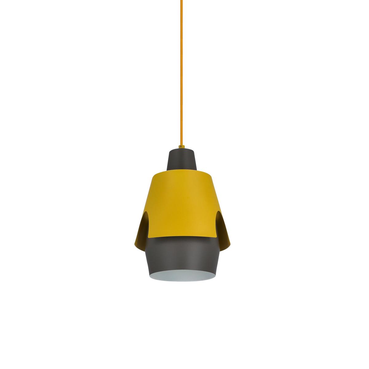 Pendelleuchte 50101149 Falun - Gelb/Grau, Design, Metall (22/22/150cm)