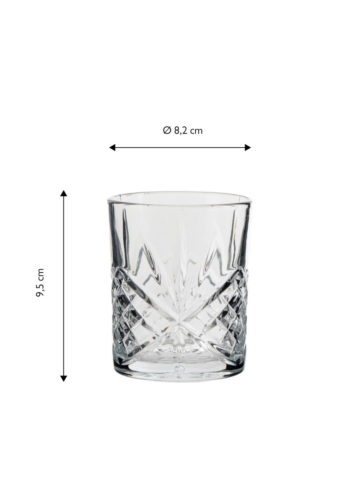Gläserset Transparent D: 8,2 cm - Transparent, Basics, Glas (8,2/9,8cm) - Echtwerk