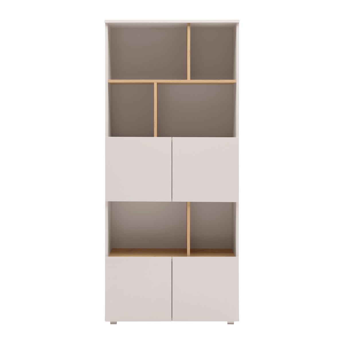 REGÁL SAVANNA -EXKLUSIV- - černá/kašmírová, Moderní, kompozitní dřevo/plast (80/180/35cm) - Mömax