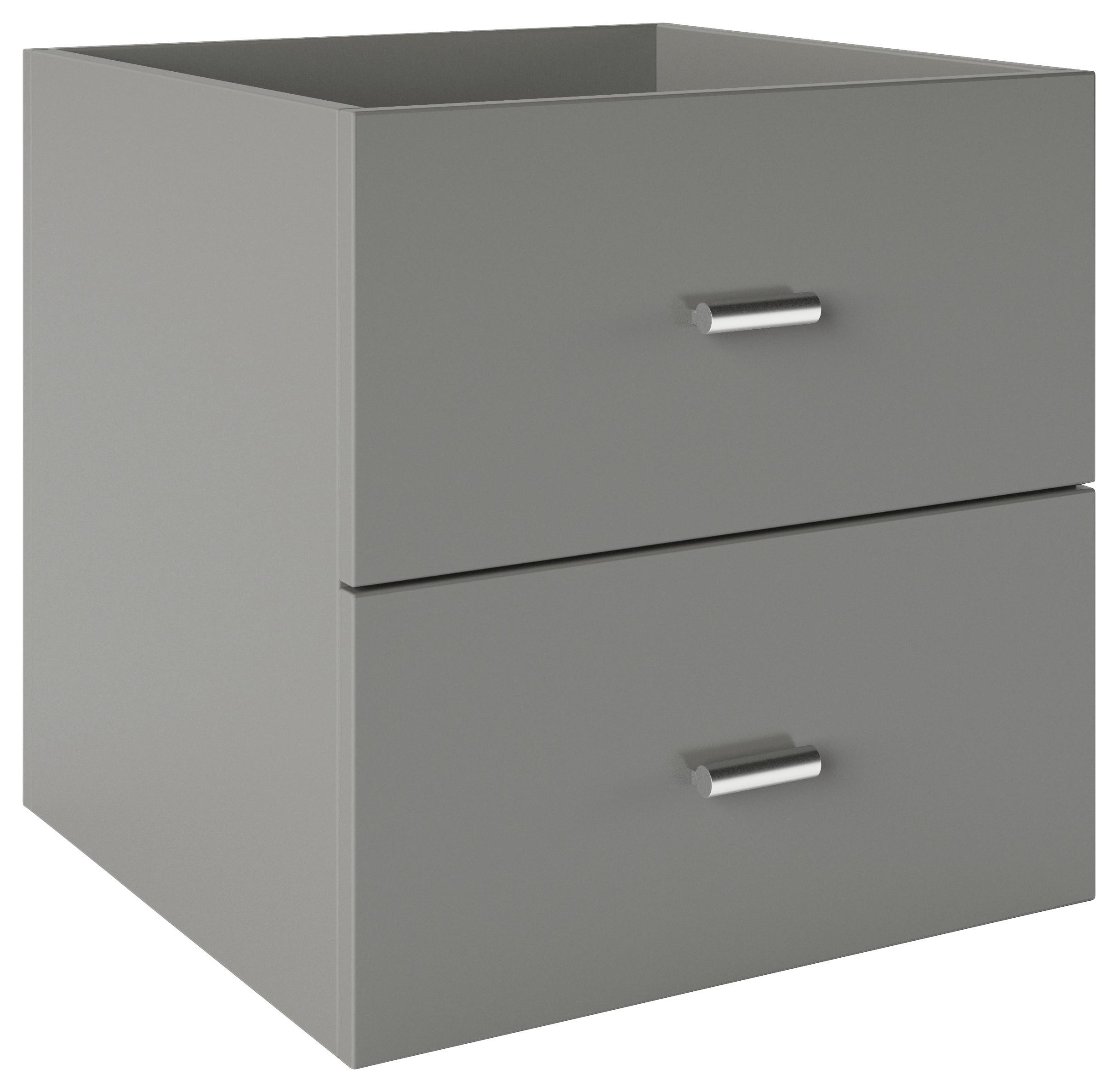 Doppelschublade Fortuna - Grau, Basics, Holzwerkstoff (34/34/33,4cm) - MID.YOU