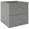 Doppelschublade Fortuna - Grau, Basics, Holzwerkstoff (34/34/33,4cm) - MID.YOU