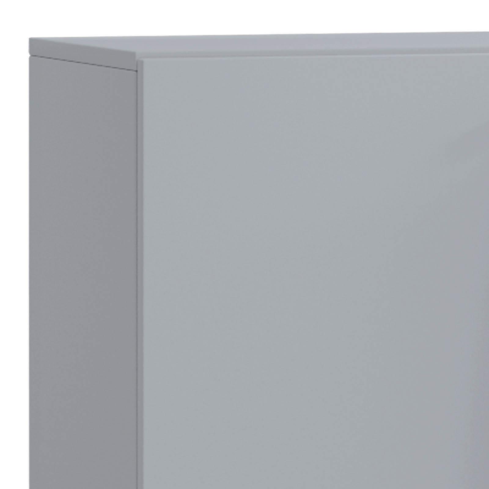 Aktenschrank Lona Grau Dekor B: 70 cm - Grau, Basics, Holzwerkstoff (70/74/39cm) - MID.YOU