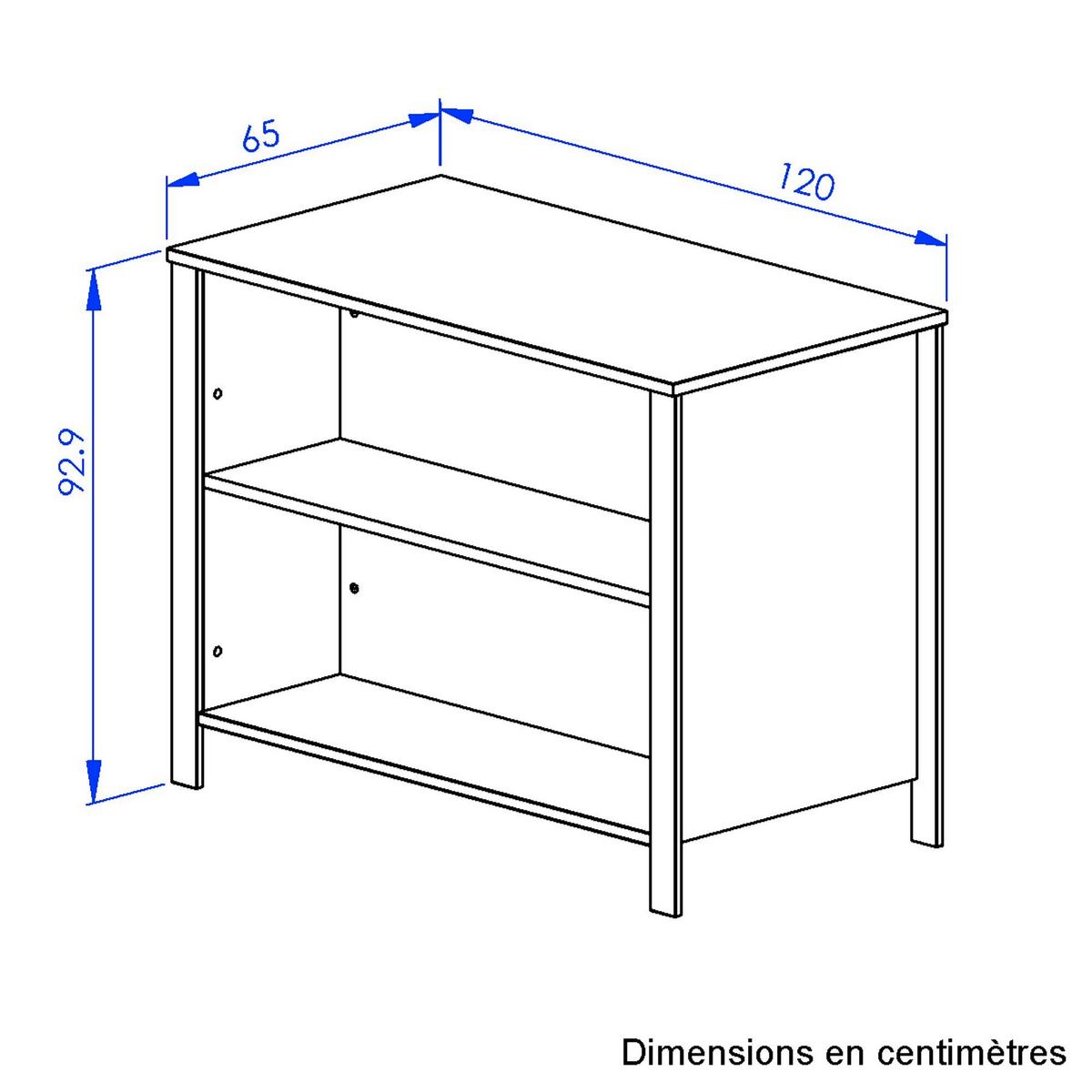 Kücheninsel Eden Eiche Dekor Helvezia, B: 120cm - Eichefarben/Schwarz, Basics, Holzwerkstoff (120/93/65cm) - MID.YOU