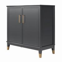 Kommode Westerleigh Schwarz B: 84cm - Schwarz, Design, Holzwerkstoff (84/84/40cm) - MID.YOU