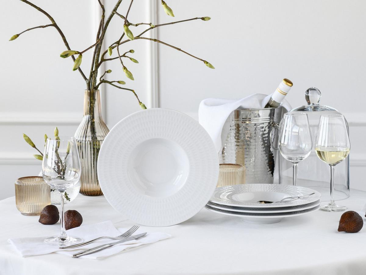 Gourmetteller Porzellan, weiß - Weiß, Basics, Keramik (27/4cm) - Creatable