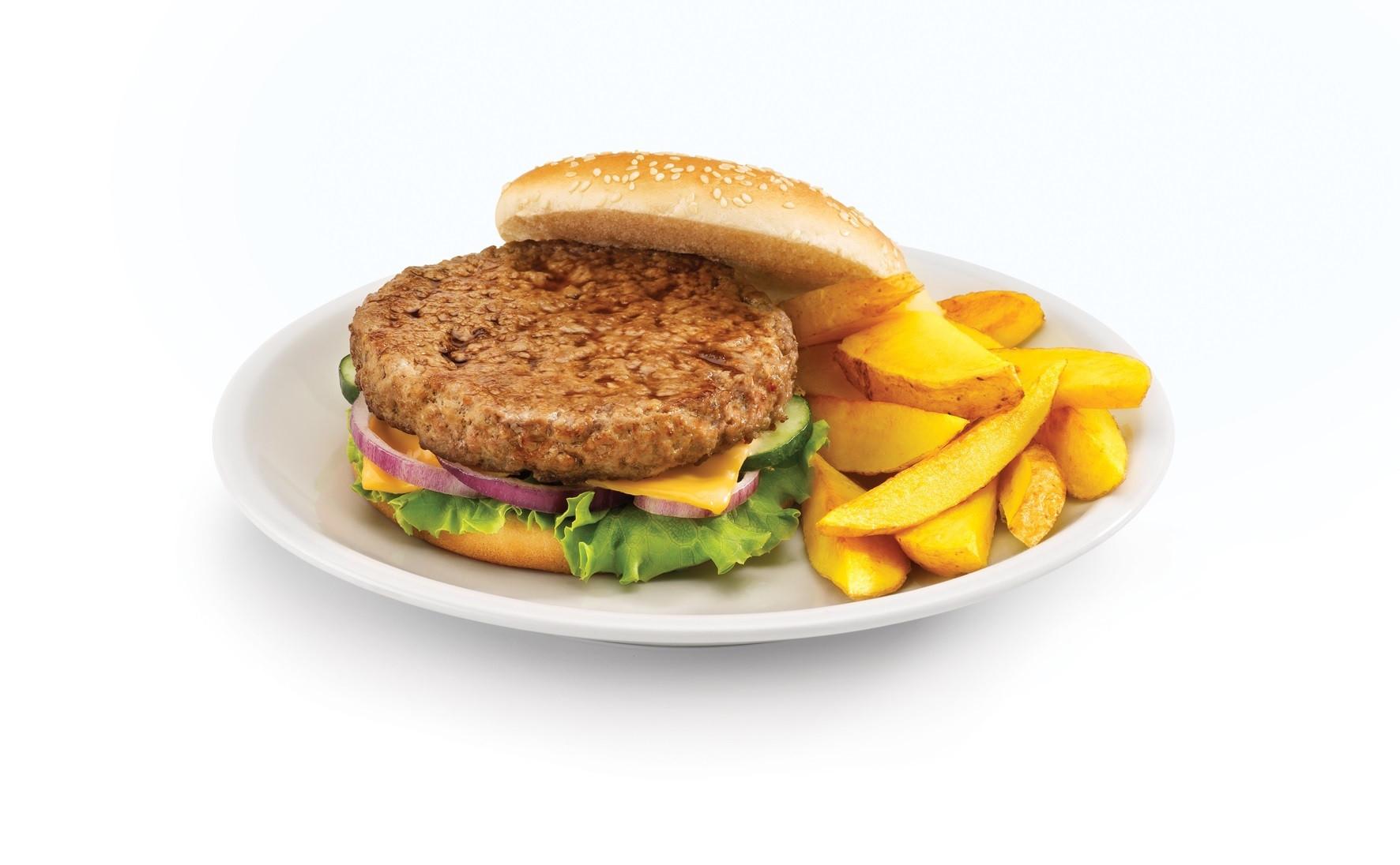 Hamburgerprés Beef - piros/fehér (11/13cm)