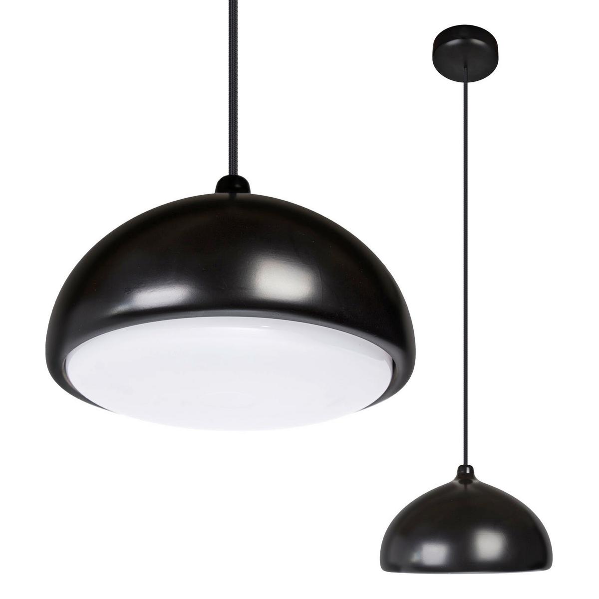 HÄNGELEUCHTE 8550219 ACORN I - Schwarz, Design, Holz (22.5/90-140cm)