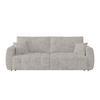 2-sitzer-sofa Bali Mit Schlaffunktion & Bettkasten - Hellgrau/Schwarz, MODERN, Holz/Textil (245/74-90/104cm) - Luca Bessoni