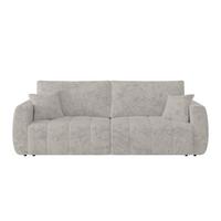 2-sitzer-sofa Bali Mit Schlaffunktion & Bettkasten - Hellgrau/Schwarz, MODERN, Holz/Textil (245/74-90/104cm) - Luca Bessoni
