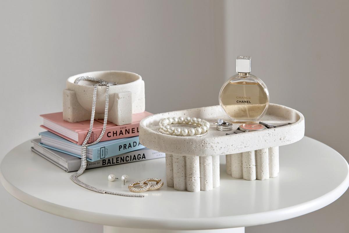 Dekoračná miska GERRY - biela, Basics, plast (23,3/8,2/15cm) - Mömax