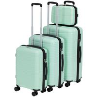 Reisekofferset Lenja - Mintgrün, KONVENTIONELL, Kunststoff/Textil - Luca Bessoni
