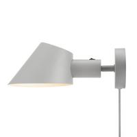 Wandleuchte Stay Grau D: 15 Cm - Grau, Design, Metall (15/11,7cm) - Nordlux