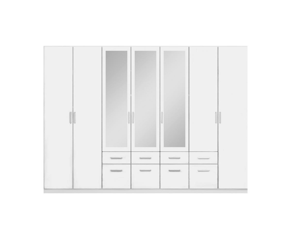 Drehtürenschrank Bingen Weiß B: 315 cm - Weiß, MODERN, Holzwerkstoff (315/229/54cm) - Rauch Möbel