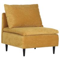Sofaelement Fynn, Senfgelb B: 77 Cm - Senfgelb/Schwarz, KONVENTIONELL, Textil (77/72/83cm) - MID.YOU