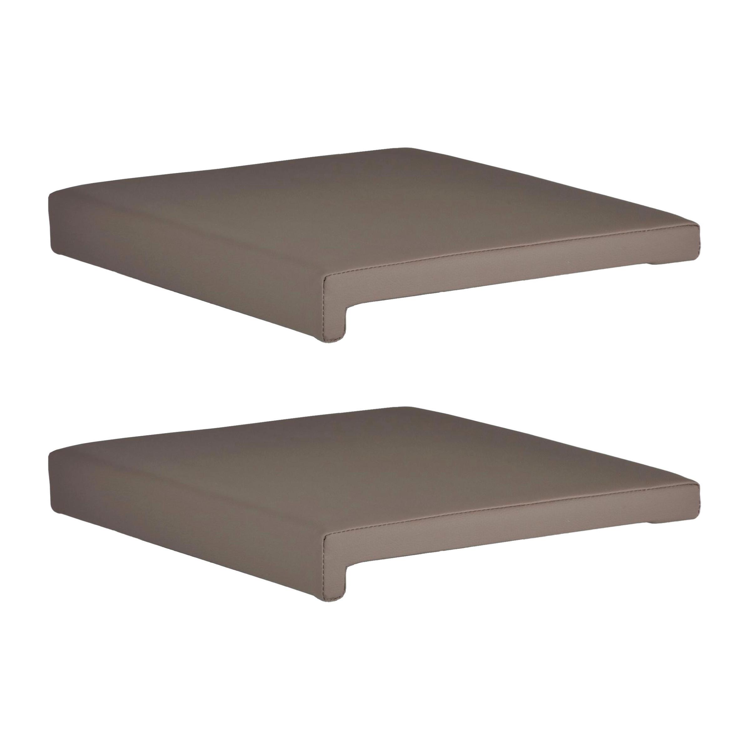 Bankkissen Taupe L: 40 cm - Grau, Basics, Textil (40/35/38/5/8cm)