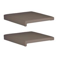 Bankkissen Taupe L: 40 cm - Grau, Basics, Textil (40/35/38/5/8cm)