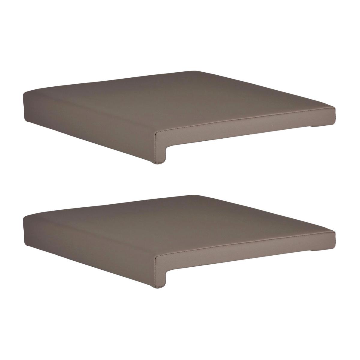 Bankkissen Taupe L: 40 cm - Grau, Basics, Textil (40/35/38/5/8cm)