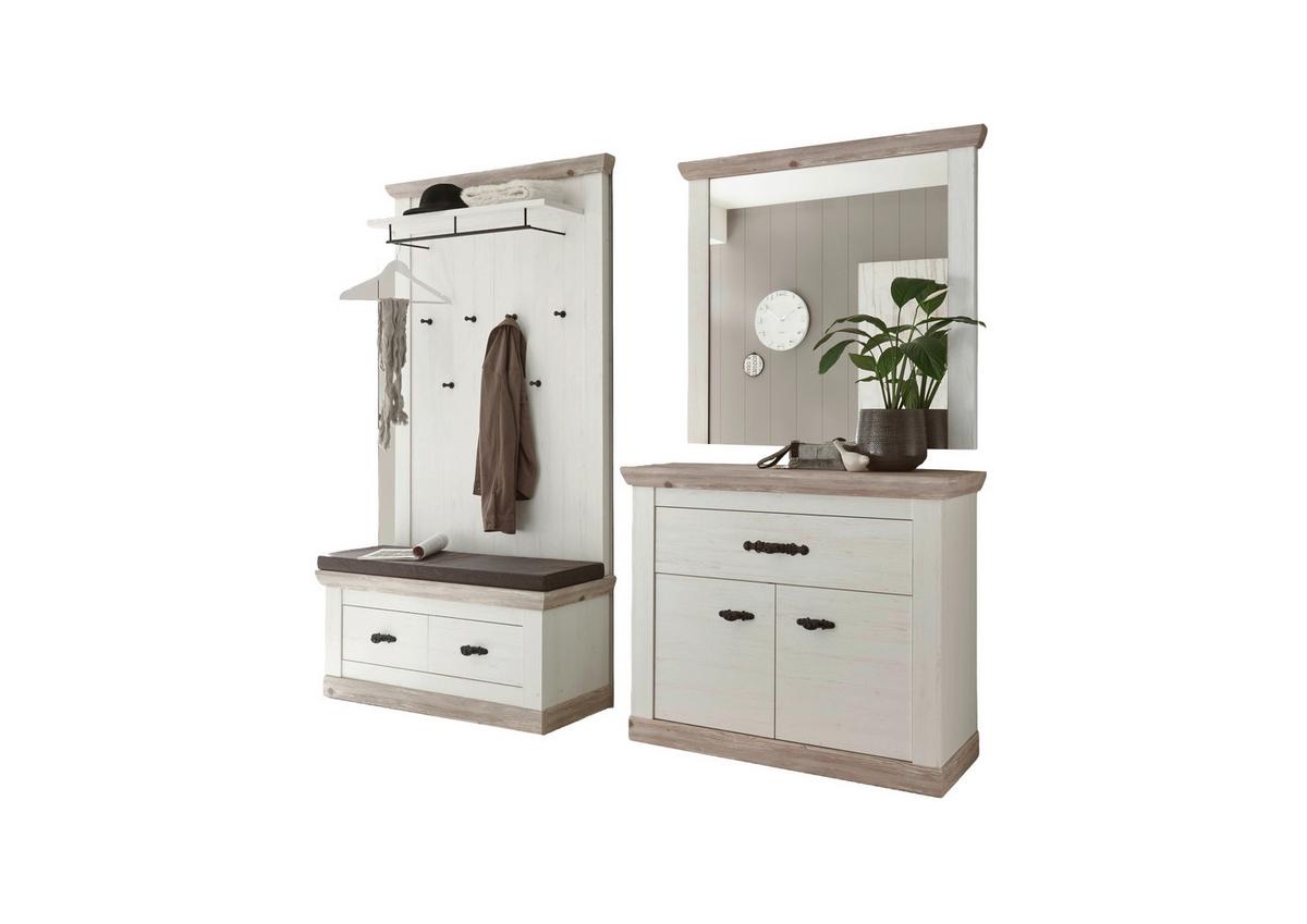 Garderoben Florenz Pinienfarben/hllbraun 224 Cm - Hellbraun/Pinienfarben, Design, Holzwerkstoff (224/201/45cm) - MID.YOU