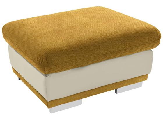 Hocker Seaside - Chromfarben/Dunkelgelb, KONVENTIONELL, Textil (97/47/67cm) - Luca Bessoni Hocker Seaside - Chromfarben/Dunkelgelb, KONVENTIONELL, Textil (97/47/67cm) - Luca Bessoni