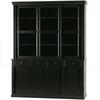 Vitrine Lagos Schwarz B: 166 cm - Schwarz, Design, Glas/Holz (166/214/48cm) - Livetastic