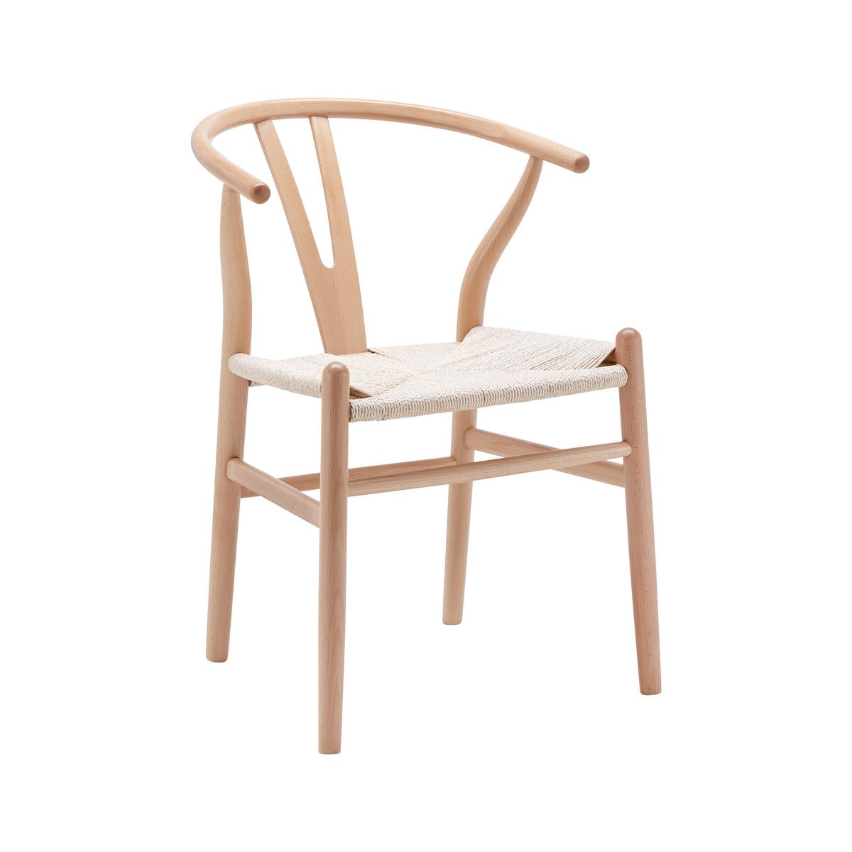 Jedálenská stolička MONICA  masív - prírodná farba, Modern, drevo (56/76/52cm) - Livetastic