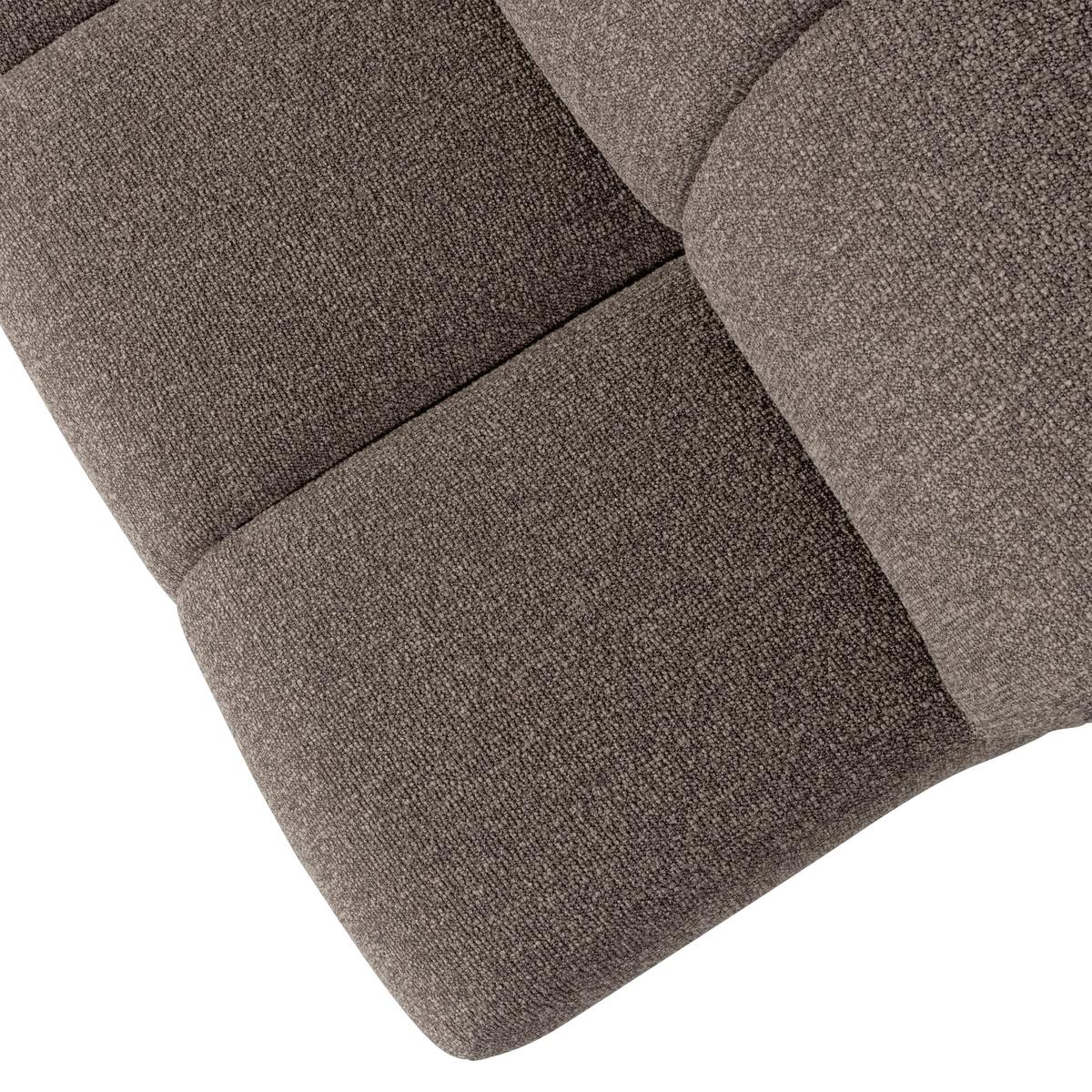 Sitzbank Mojo Braun B: 164cm - Schwarz/Braun, MODERN, Textil (164/83/73cm) - Livetastic