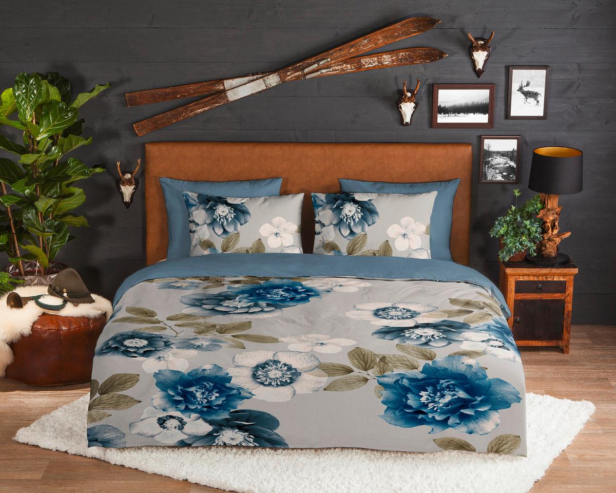BETTWÄSCHE GABIN - Blau/Multicolor, Design, Textil (140/200cm)