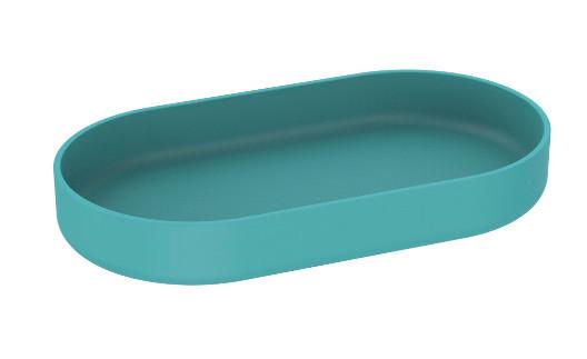 POLIČKA DO VANY Hug, 17,7/2,3/9,6cm, mátová - mátově zelená, Moderní, plast (17,7/2,3/9,6cm) - Premium Living