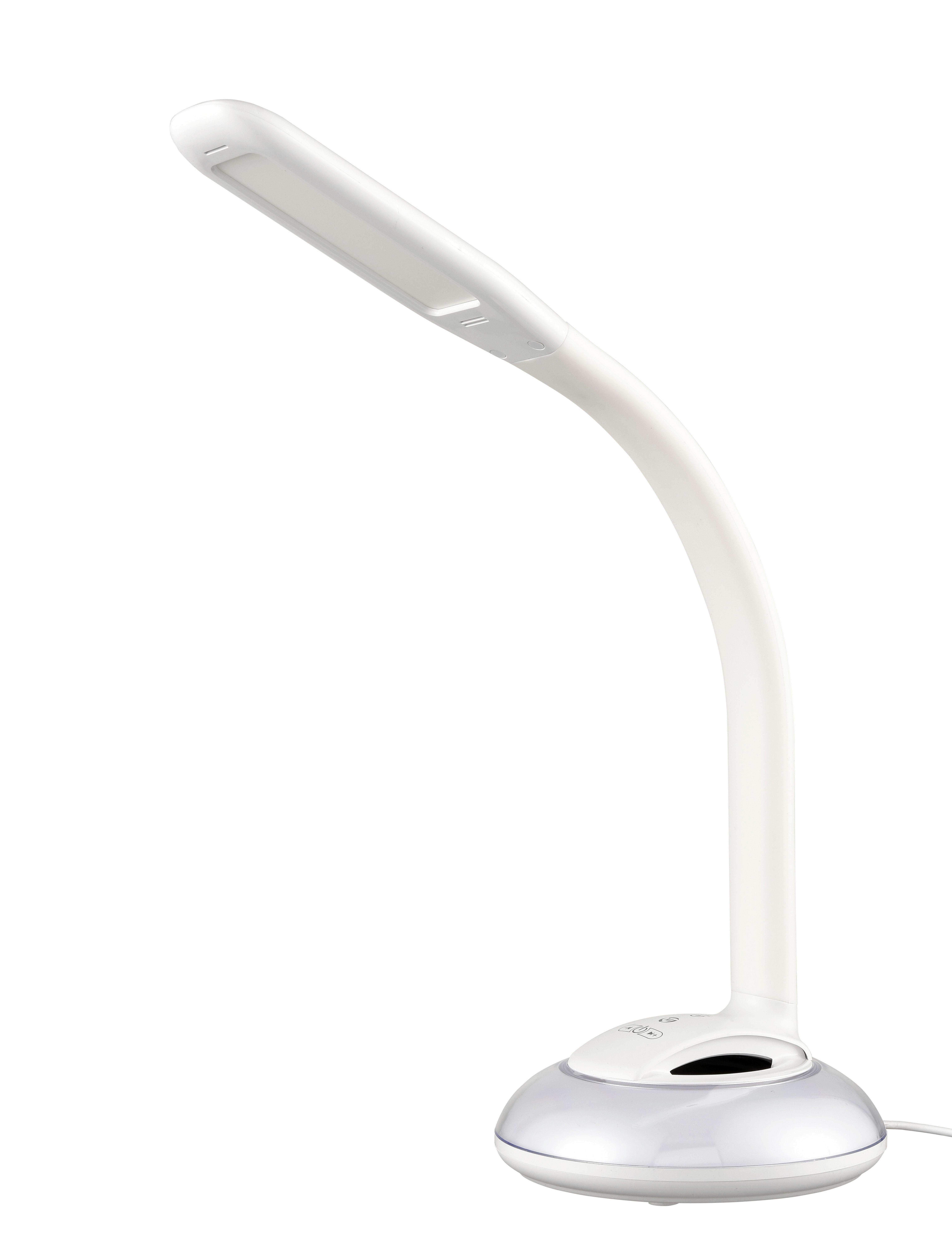 Lampa Led Na Psací Stůl Spert, V: 58cm, 5 Watt - bílá, Romantický / Rustikální, plast (16,5/58cm) - Premium Living
